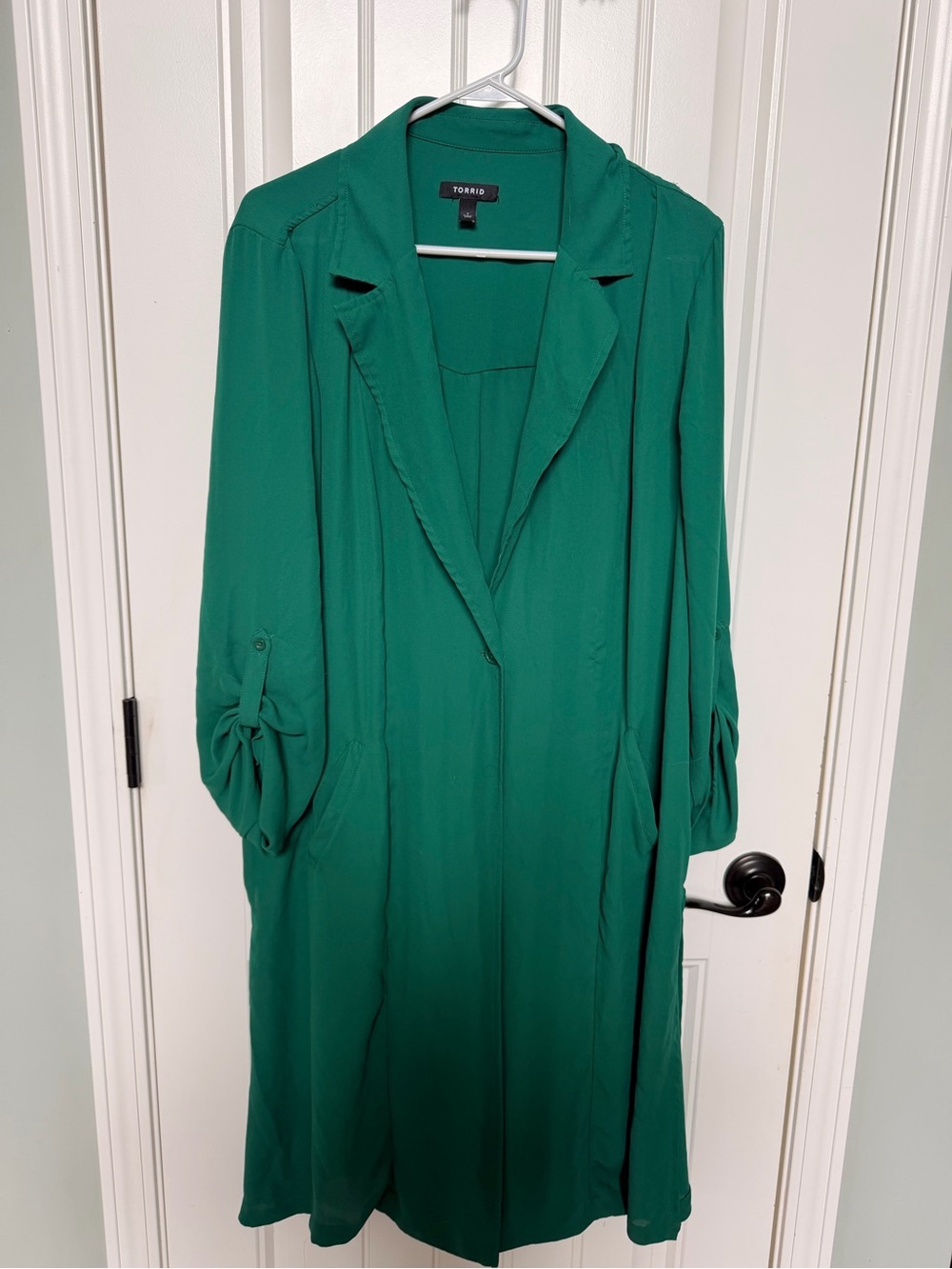 Torrid Emerald Green Long Sleeve Duster - Very Lightweight and NEW